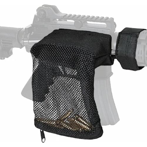 Hunting Tactical AR-15 Ammo Brass Shell Catcher Mesh Trap Zippered Closure for Quick Unload Nylon Mesh Black Free Shipping