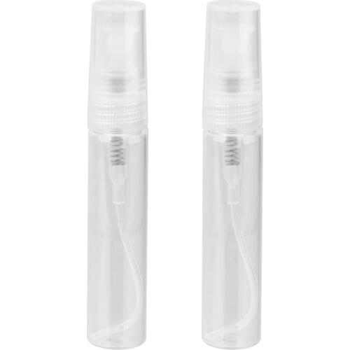 5ml Empty Spray Pump Bottle for Perfume Liquid Makeup Tool Pack of 2 - Clear