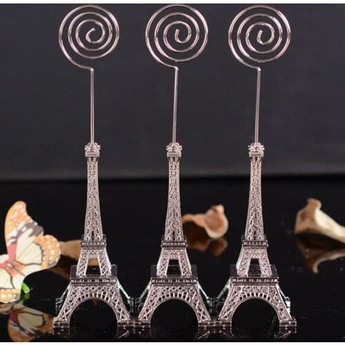 Romantic Paris Themed Tower Table Place Card Holder Banquet Feast Wedding Party Decoration Christmas Gift 160pcs SN1821