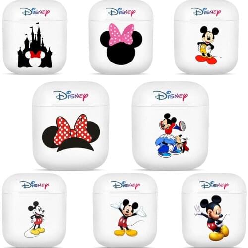 Disney mickey Silicone Cases For Apple Airpods 1/2 Protective Shockproof Wireless Earphone Cover Charging Box Bags Hot