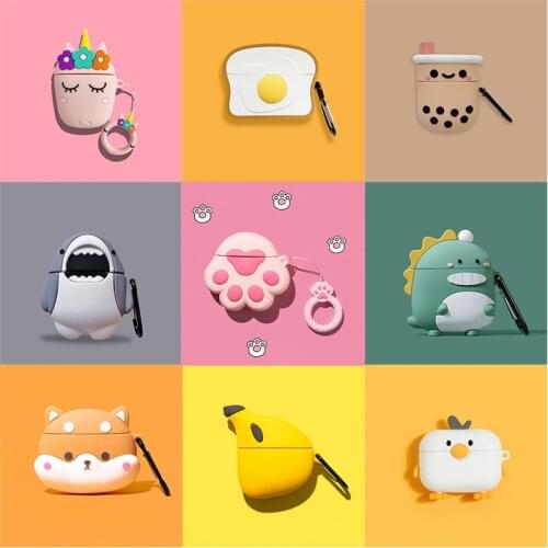 3D Cartoon Cat Paw Dog Animal silicone Earphone Headset Case For Apple Airpods Pro cute Bluetooth coque for Air Pods 3 Pro Cover