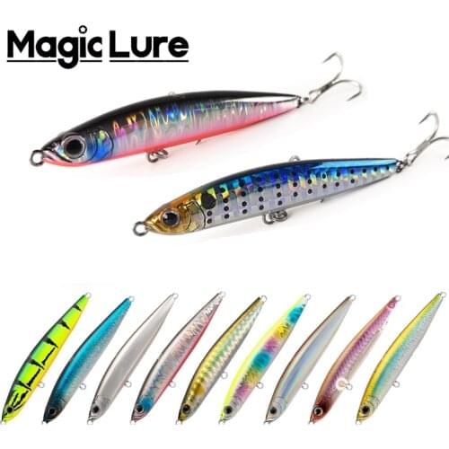 Magic Lure Pencil Fishing Lure Sinking Stickbait Hard Bait Artificial Plastic Fish Lure For Perch Pike Zander Fishing