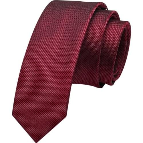 Groom Wedding Tie High Quality Mens Silk Ties Red 5.5CM Skinny Neck Tie For Men Business Suit Work Necktie Party Engagement