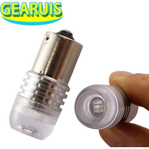 10pcs S25 P21W 1156 BA15S Strobe flash 3W Lens 3 SMD 7020 LED Car turn signal light stop parking lights lamp 12V white yellow