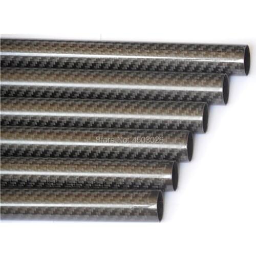 2 pcs 5 MM OD x 3 MM ID carbon fiber tubing 3k 500MM Long with 100% full carbon, (Roll Wrapped) Quadcopter Hexacopter 5*3