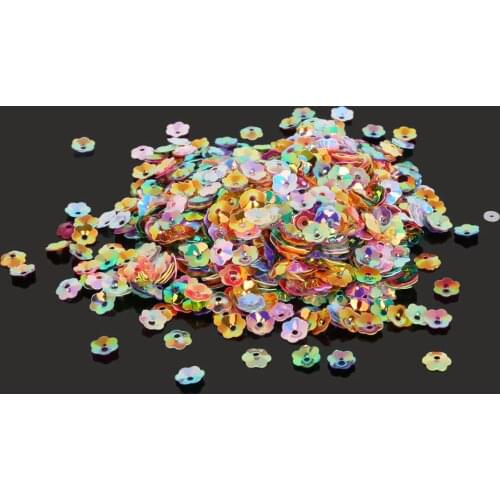 4/6/8/10/13mm 3D Sequin Flower for Clothing Accssory DIY Craft Scrapbooking Wedding Decoration Decoration