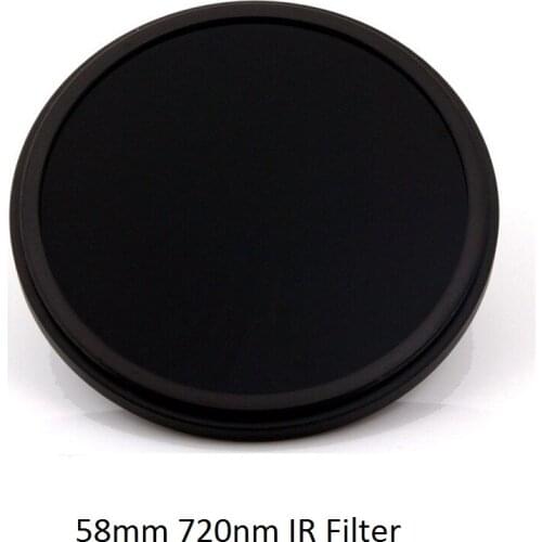 58mm 720nm R72 Infrared IR Optical Grade Glass Filter for Camera Lens Accessories