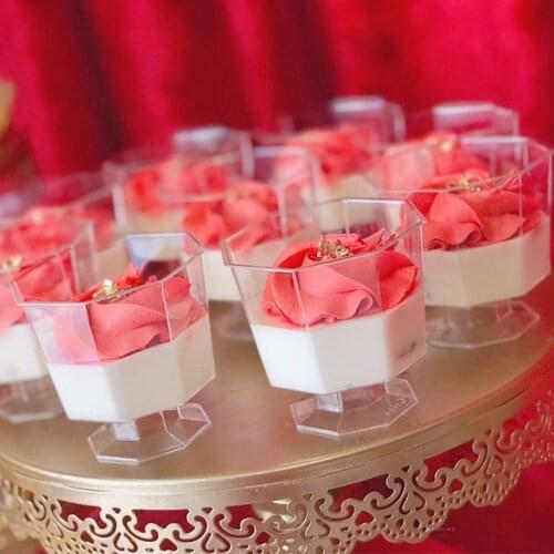 Promotion - Party Wedding Festival Suppliers, Tableware Dessert Cup,70*65mm/125ml Disposable Plastic 10/Pack