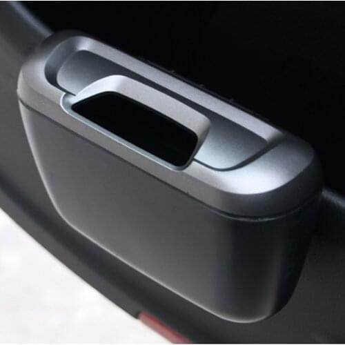 Car Trash Holder Attractive Garbage Bin Rubbish Storage Box Container Trash Can With Lid Cleaning Supplies