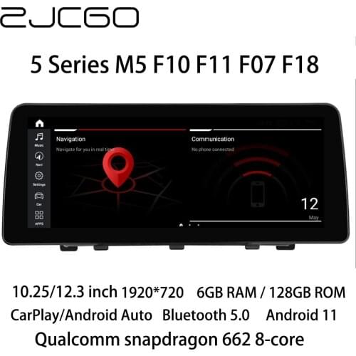 Car Multimedia Player Stereo GPS DVD Radio Navigation NAVI Android CIC CCC NBT for BMW 5 Series F10 F11 F07 F18 2010~2016