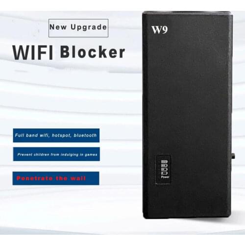Full Frequency WIFI Blocker Bluetooth Shield Internet Singal 2.4G+5.2G+5.8G Wireless Jammer Wi-Fi Breaker W6 Penetrate The Wall