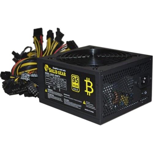 1800W PC Power Supply 1800W ATX PSU for RX470 RX580 RX570 RX560 Pico PSU Asic Bitcoin Miner ATX Mining Machine Support 6 GPU