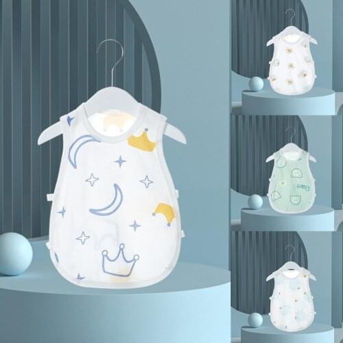 Cartoon Print Baby Vest Cotton O-Neck Childrens Clothing Soft Breathable Comfortaable Good Sweat Absorption Effect for Summer