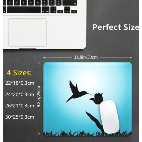 Hummingbird Mouse Pad 2466 Hummingbird Fly Flying Bird Tulip Flower Sunlight Day Daytime Bright
