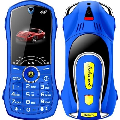 Bar Car Shaped Mini Mobile Phone Satrend V7 Dual SIM Card FM Radio Bluetooth LED 2800 mAh 1.8Inch Feature Push-Button Telephones