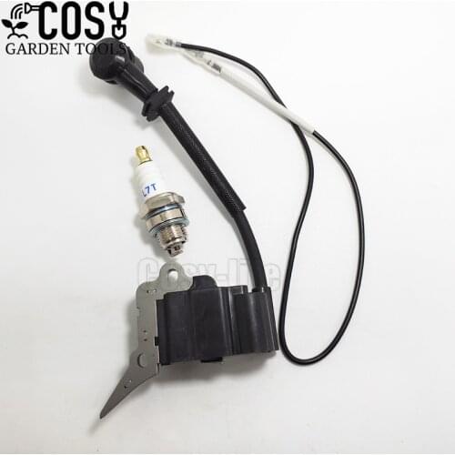 Ignition Coil Module Spark Plug Kit fit for Chinese Chainsaw 2500 25CC Zenoah G2500 TIMBERPRO LAWNFLITE Replacement Parts