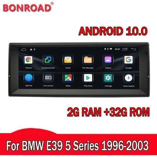 Bonroad Android 10.0 Multimedia Player for BM W E39 5 Series 1996 1998 1997 2002 2003 Car Radio GPS Navigation