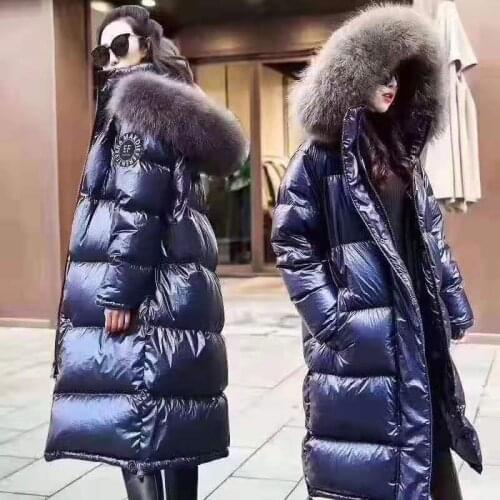 2019 New Down Jacket Fashion Womens Pure Natural Fur Womens Jacket 100% White Duck Down Ladies Warm Jacket