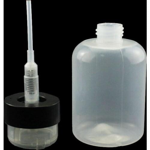 New Arrivals Remover Alcohol Clear Bottle 201 Ml Push Down Empty Pump Dispenser For Nail Polish