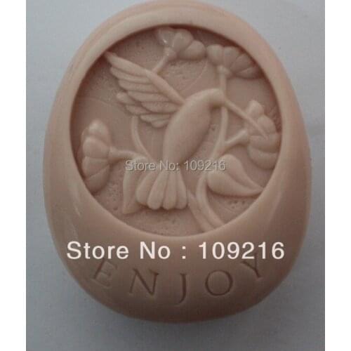 Wholesale!!!1pcs ENJOY (ZX958) Silicone Handmade Soap Mold Crafts DIY Mold