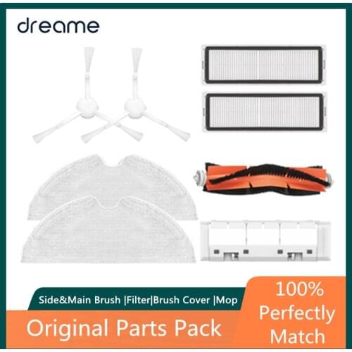 Original Cleaner Parts of Side Brush Mop Cloth Main Brush Brush Cover Filter for Dreame D9 Trouver Finder RLS3
