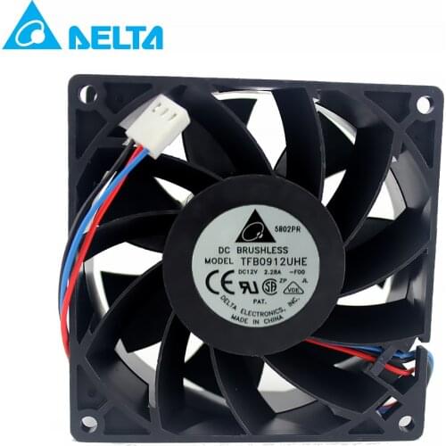 Original for delta TFB0912UHE 9CM 92*92*38mm 12V 2.28A Cooling fan Server Car Modification Violent Cooling Fan
