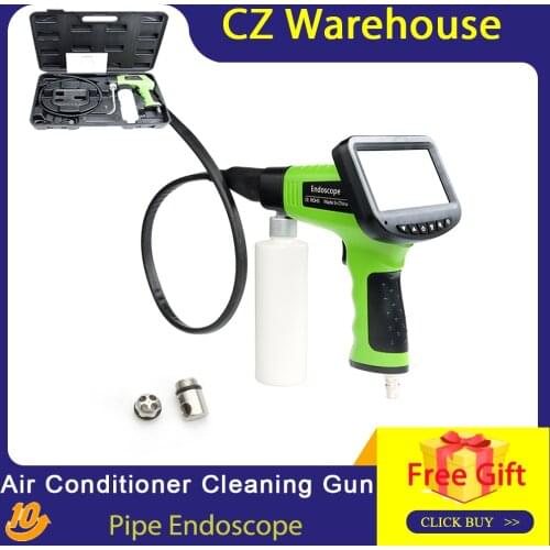Car Air Conditioner Cleaning Gun Inspection LCD Display Visual Cleaning Gun Pipe Endoscope Evaporation Box Visible Cleaning Gun