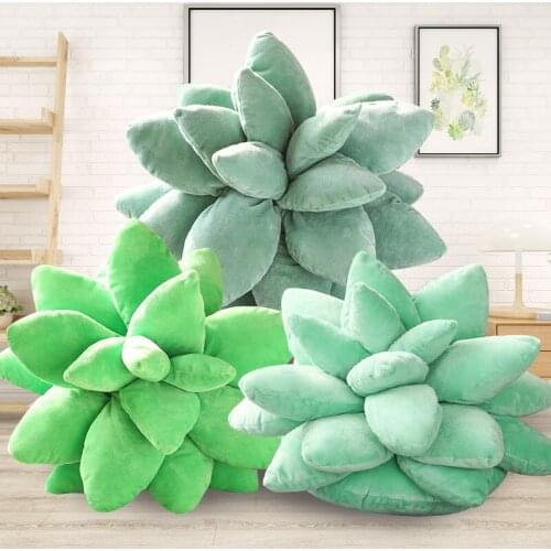 Succulent Throw Pillow Imitation Plants Chair Cushion Comfort Stuffed Pillow Back Cushions Living Room Sofa Decoration