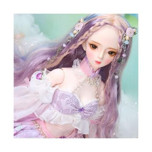 FULL SET 60cm Tall pvc Doll 1/3 Girl Bjd Ziyang Gift Box Handdraw Makeup Best Gift Wig Clothes All Included Adult Kid Present