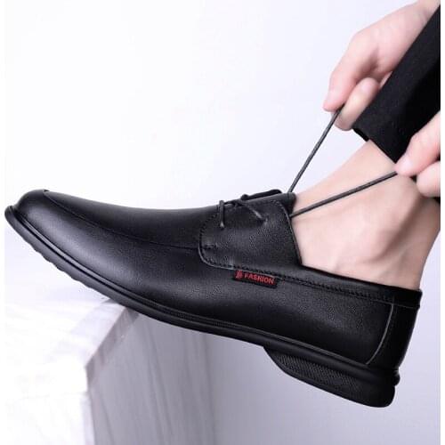 Sport causal footwear casual mens sapato man casuales wear 2020 zapatos de men hombre black cuero masculino leisure slippers