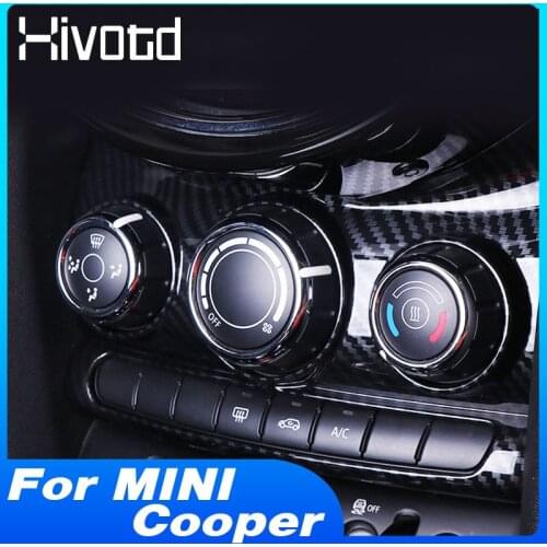 Central Control Air Conditioning Panel A/C Adjust Switch Button Cover Interior Accessories For Mini Cooper Hardtop F55 F56 F57