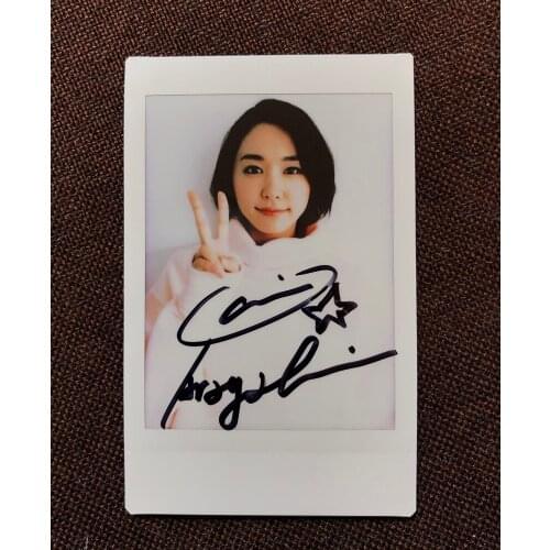 Hand signed Aragaki Yui autographed polaroid autographs 3 inches J-POP 092020D
