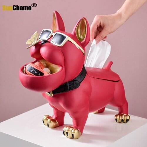 Nordic Furnishings TV Cabinet Creative Animal Tissue Box Furnishings Storage Furnishings Home Decorations Resin Furnishings