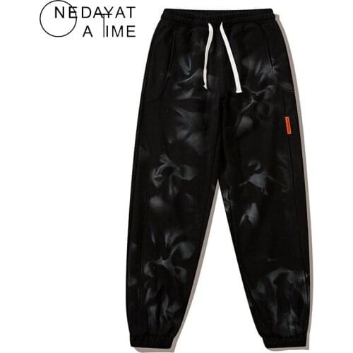 Hip Hop Streetwear Sweatpants Men Tie Dye Printed Track Pants Harajuku Casual Joggers Pants Trousers Harem Pants All-match 2021