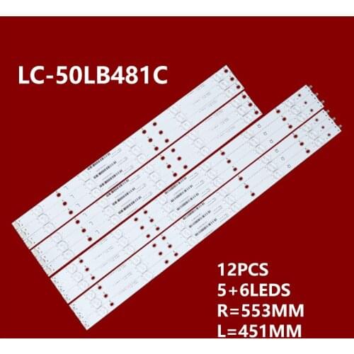 LED strip For 50PFT5300 500TT63 500TT64 X-50026001 YX-50026011 E506 E505 TPT500J1-HVN07.U TT5004C TT5008T LC-50LB481C LB50045