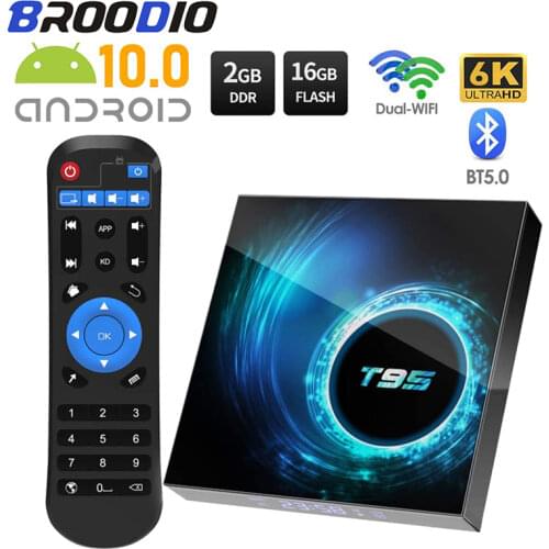 T95 Smart TV Box Android 10 4k 1080P HDR Allwinner H616 Quad Core 6K Wifi 2.4G 5G TV Box 4GB 32GB 64GB 128GB TV BOX Media Player