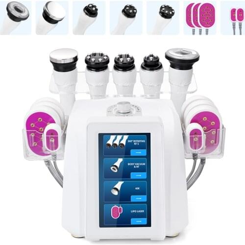 Ultrasound Therapy 360 Auto Rotating Rf Body Slimming Shaping Skin Lifting Vacuum Suction Led Laser Cellulite Rmeoval Machine