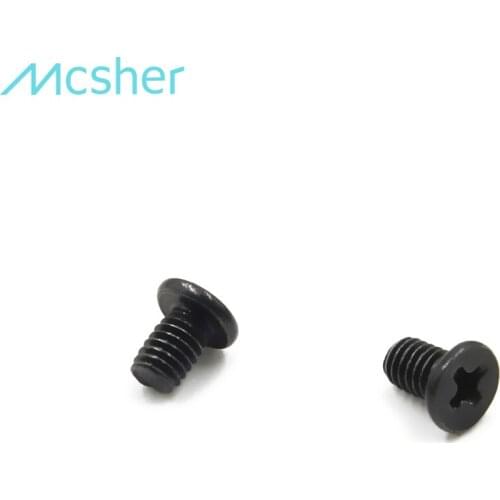 50pcs M2.5 x 4mm Laptop Notebook Screw Phillips Flat Wafer Head Black Zinc