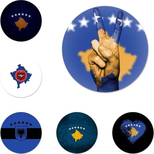 Kosovo National flag Icons Pins Badge Decoration Brooches Metal Badges For Backpack Decoration