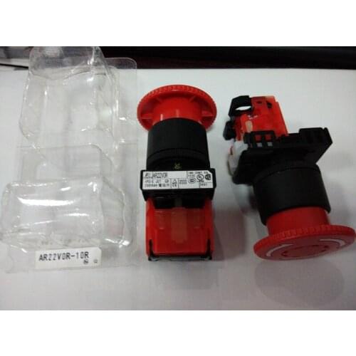 [ZOB] New original Fuji large mushroom button switch AR22V0R-10R --5PCS/LOT