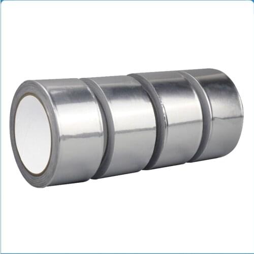 1Pc 5cm*20M Aluminium Foil Adhesive Tape High Temperature Resistant Sealing Tape Shield Waterproof Radiation Foil Paper