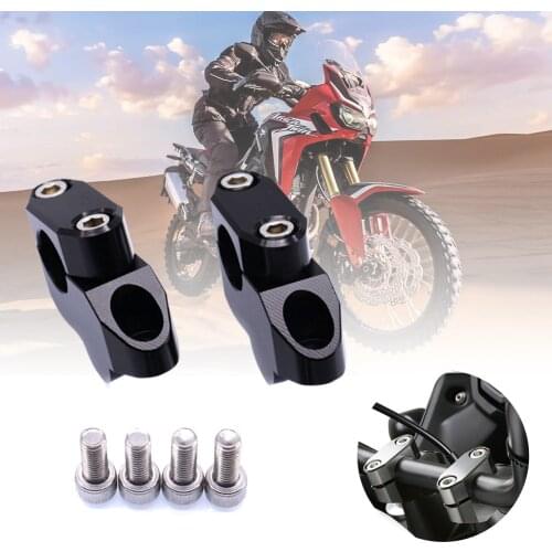 2PCS 22mm Aluminum Motorcycle Handlebar Extension Back Moved Up Handle Bar Risers Motorcycle Accessories