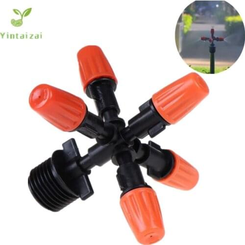 Five Adjustable Sprayer Gardening Humidification Sprinkler Equipment Misting Sprinkler Micro Drip Irrigation Fittings