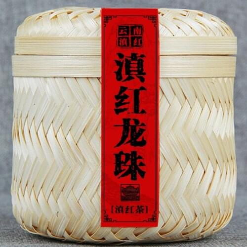 250g China Yunnan Fengqing Red Golden Pearl Handmade Red Dragon Pearl Black-Tea Golden Bud Flower Honey Rhyme Houseware