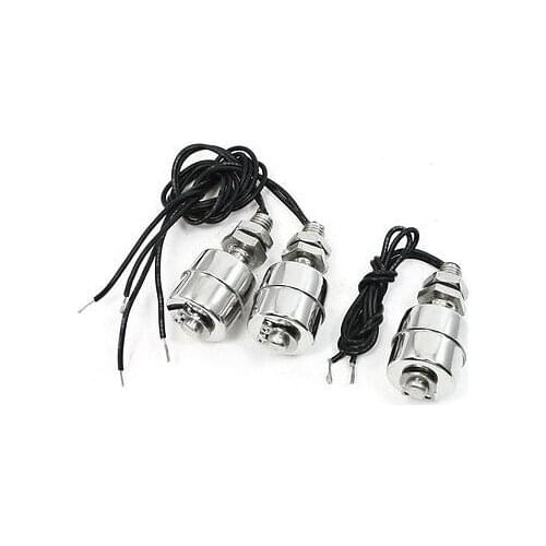3Pcs Liquid Level Sensor Stainless Steel Float Switch 10mm Thread 45mm Long