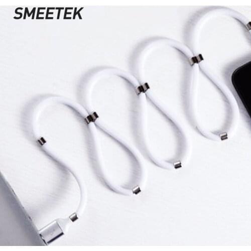5A Magnetic Rope Fast Charging Data Sync Cord USB Cable For Micro Type C Charger For iPhone Xiaomi Huawei Samsung USB Data Line