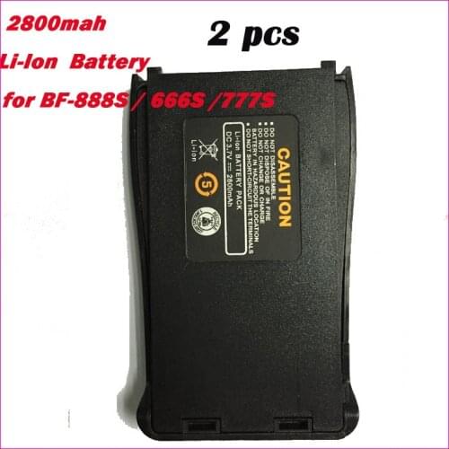 2pcs Pair Original 2800mah Baofeng bf 888s Battery for parts bf 777s bf 666 CB Radio Walkie Talkie Baofeng BF-888S Accessories