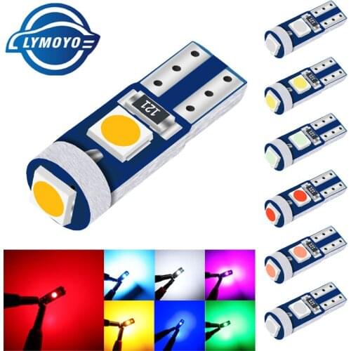 10PCS car T5 led W3W 3SMD 3030 Dashboard warnng indicator Wedge Light Instrument Bulb canbus Auto Lamp LED Car Interior Light