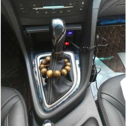 Black Imitation Wood Gear Copilot Window Switch Air Outlet Steering Wheel Decorated Frame For Buick Excelle 2015 16 17 CAA174A