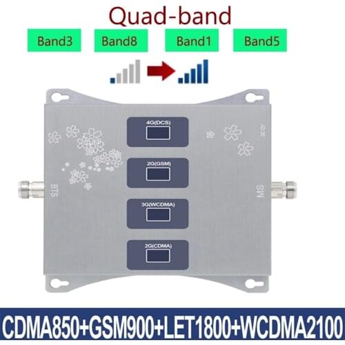 New product quad-band 850/900/1800/2100mhz handheld signal booster 4G cellular Verstärker GSM repeater 2G 3G 4G booster CDMA GSM